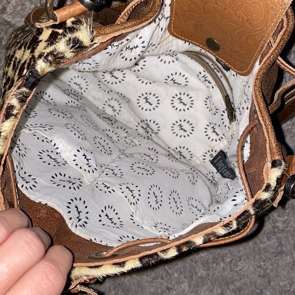 Myra Bag leather leopard crossbody like new - Picture 2 of 3